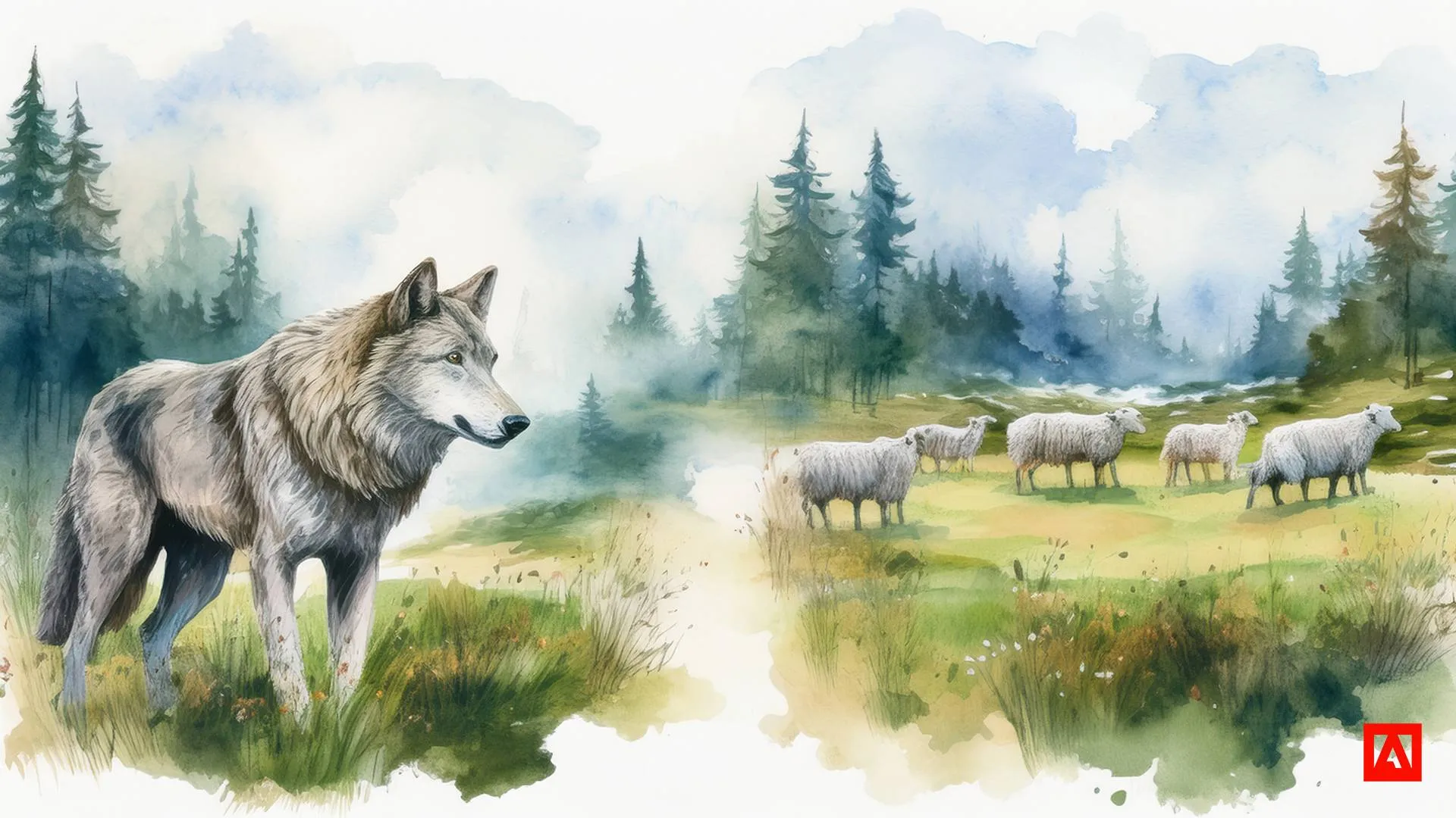 2025 04 03 wolf en schapen