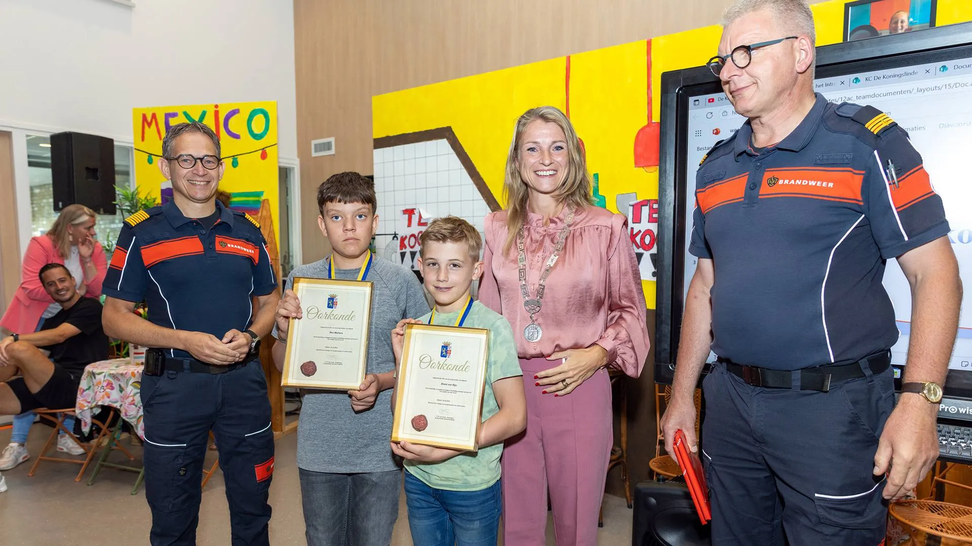 2025-07-14 kinderlintje voor Ben Martens (12 jaar) en Brent van Rijn