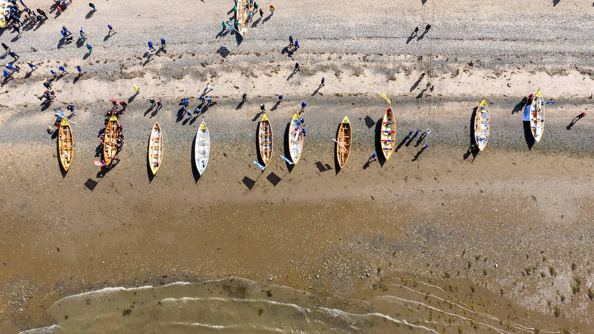 WK St. Ayles Skiff drone shot opening wk