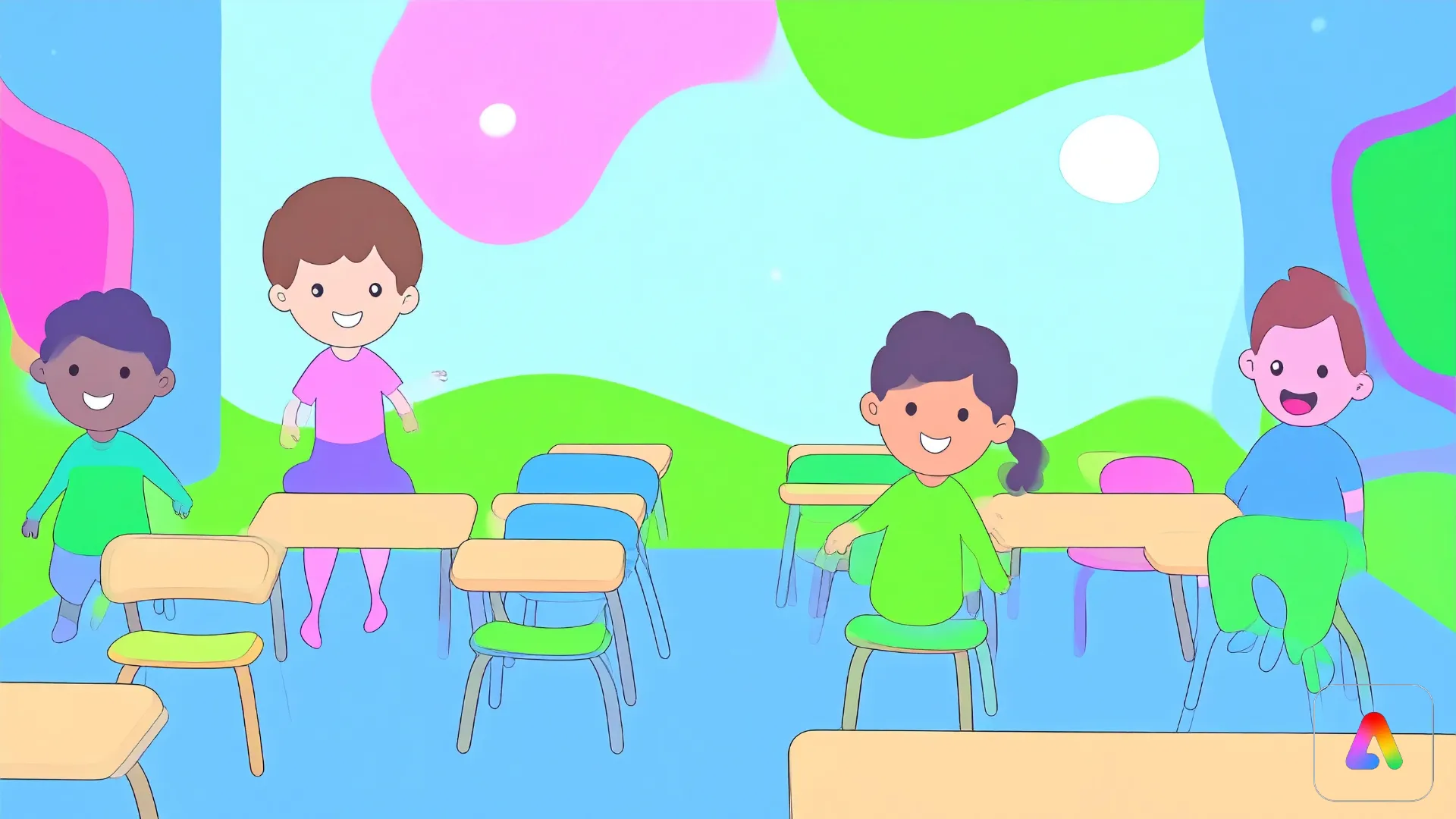 2025-12-03 klas met lege stoeltjes