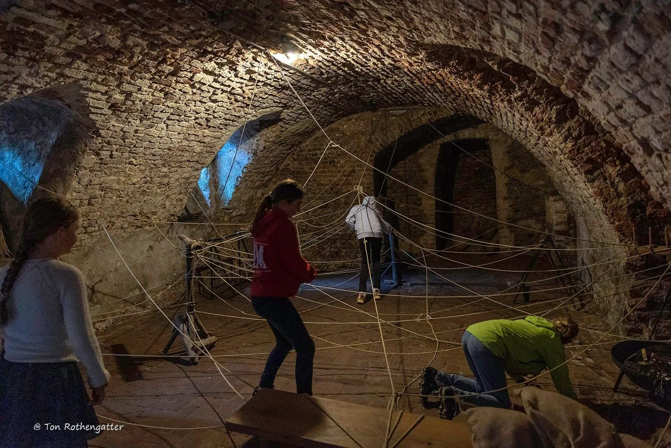 hernen herfstvakantie touwenlabyrinth