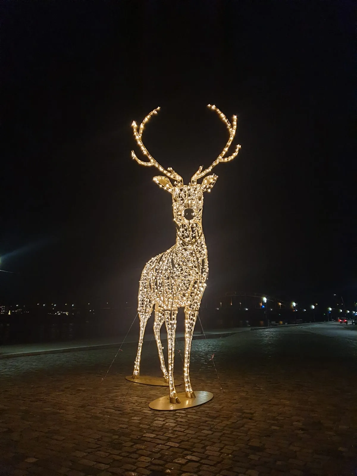 lichtsculptuur hert