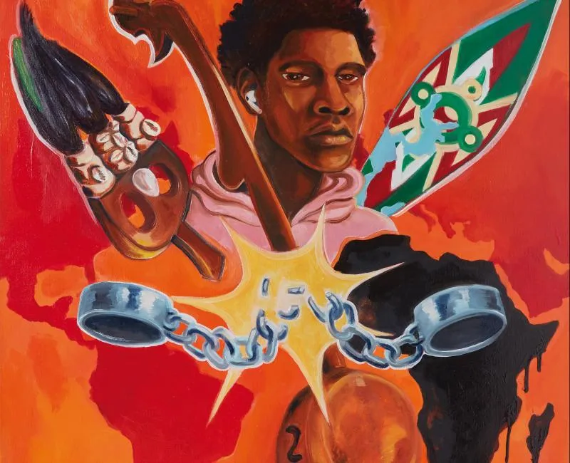 schilderij afrika museum