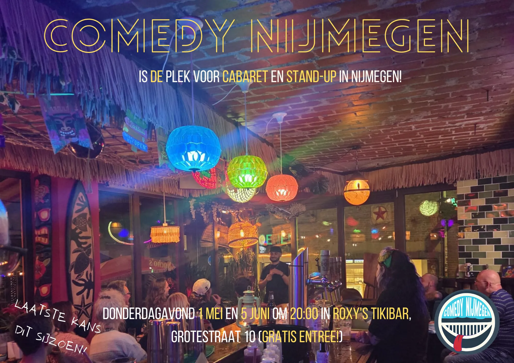 comedy nijmegen flyer liggend