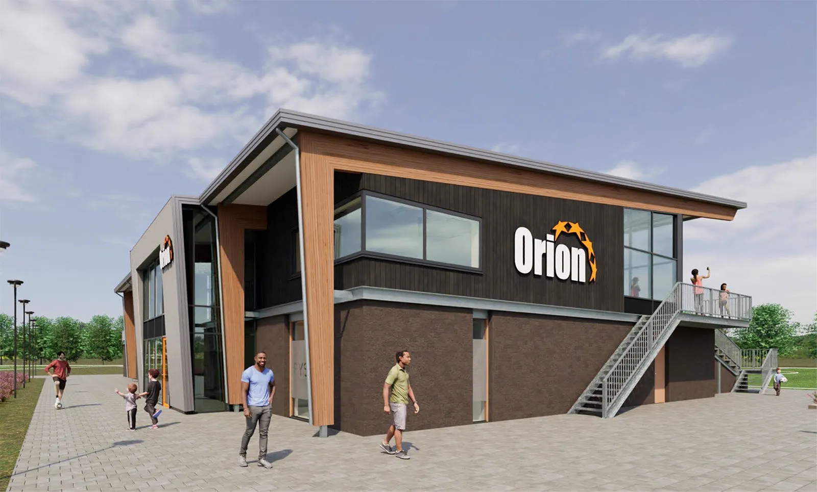 impressie nieuw clubhuis orion
