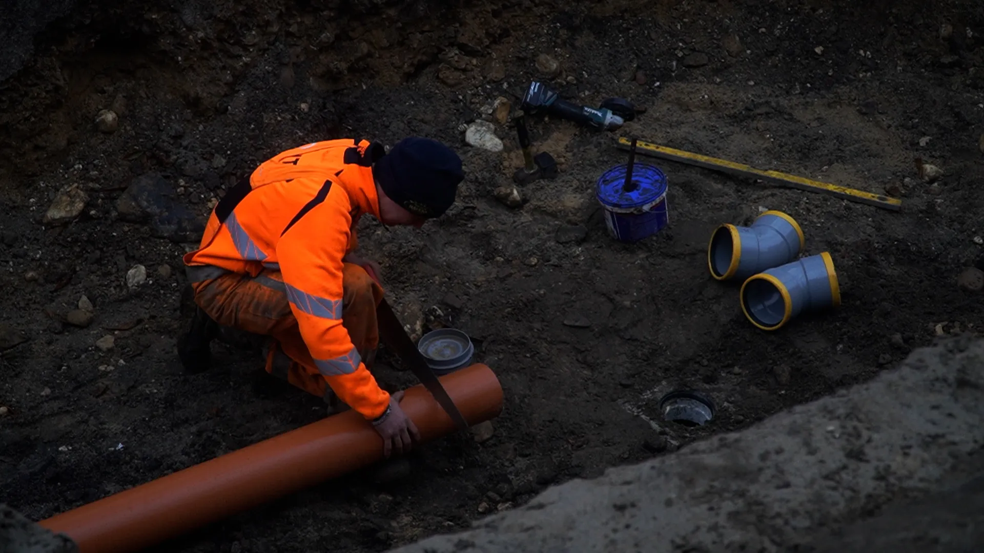 ioanna mitza videostill from thick skin 2024 25 sublimation on high vis vests