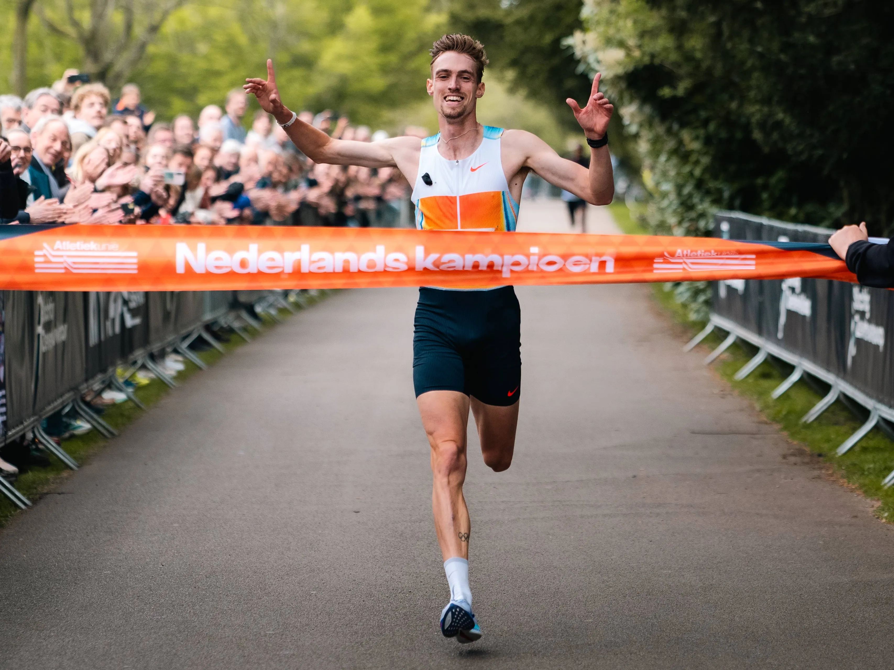 Mike Foppen wint NK 5 kilometer