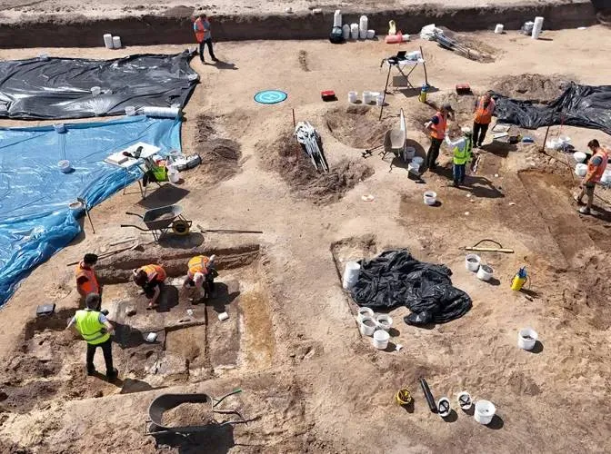 Opgravingen voormalig sportveld SV Hatert Radboud Universiteit