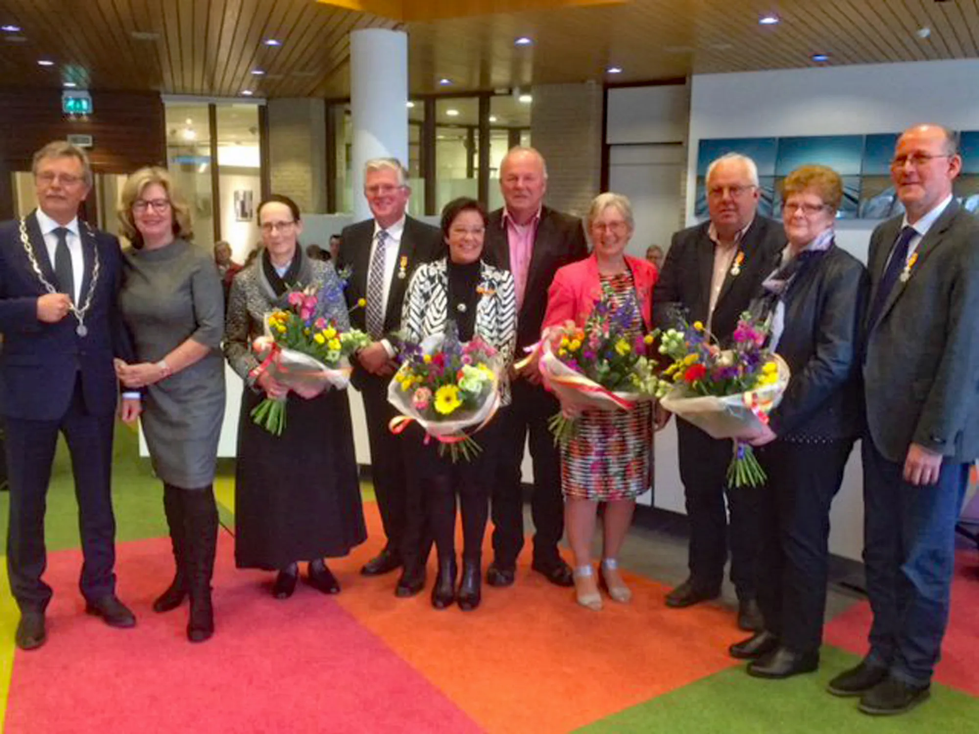 afscheid nemende raadsleden