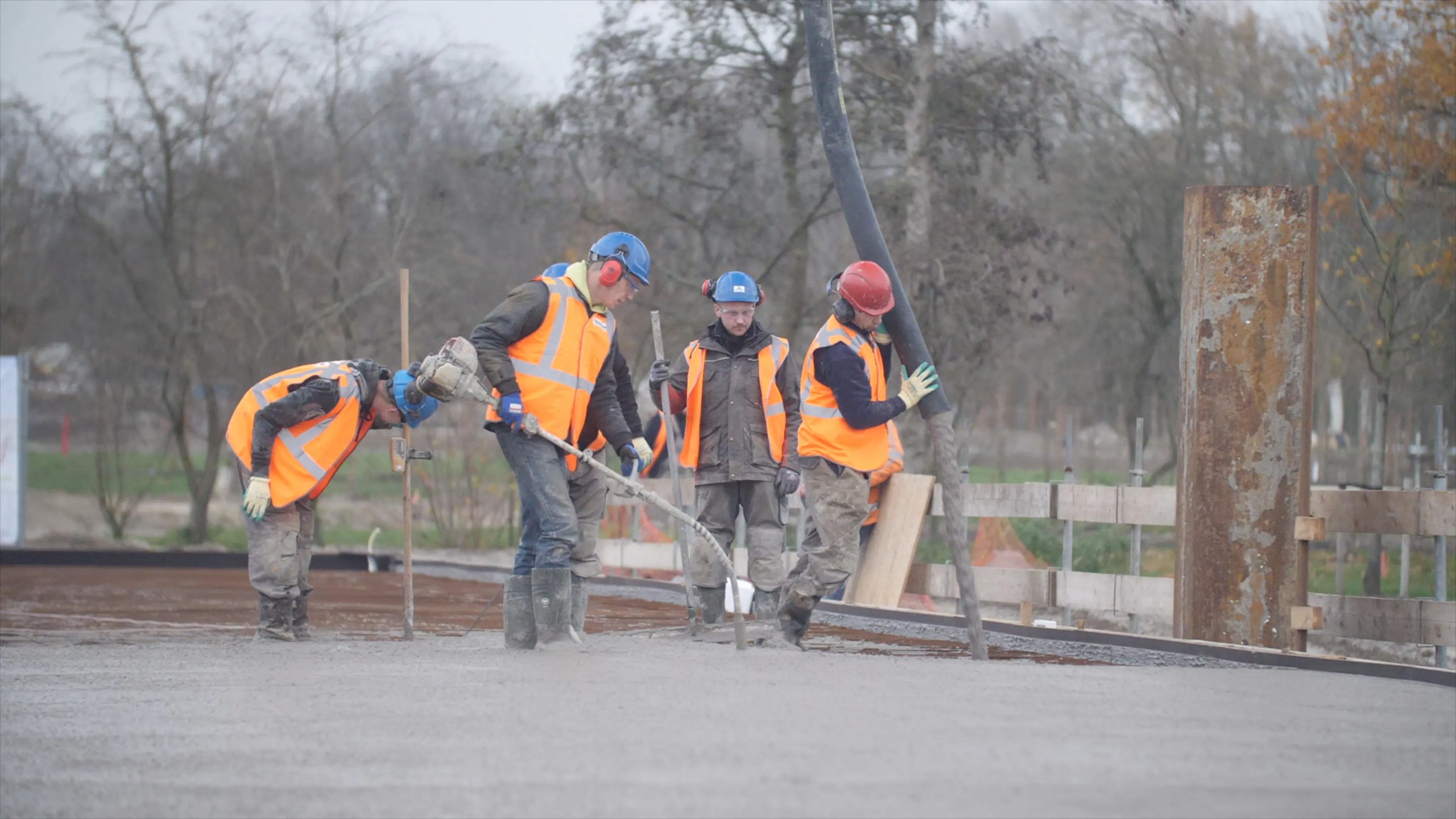 beton storten rondje weerwater persfoto