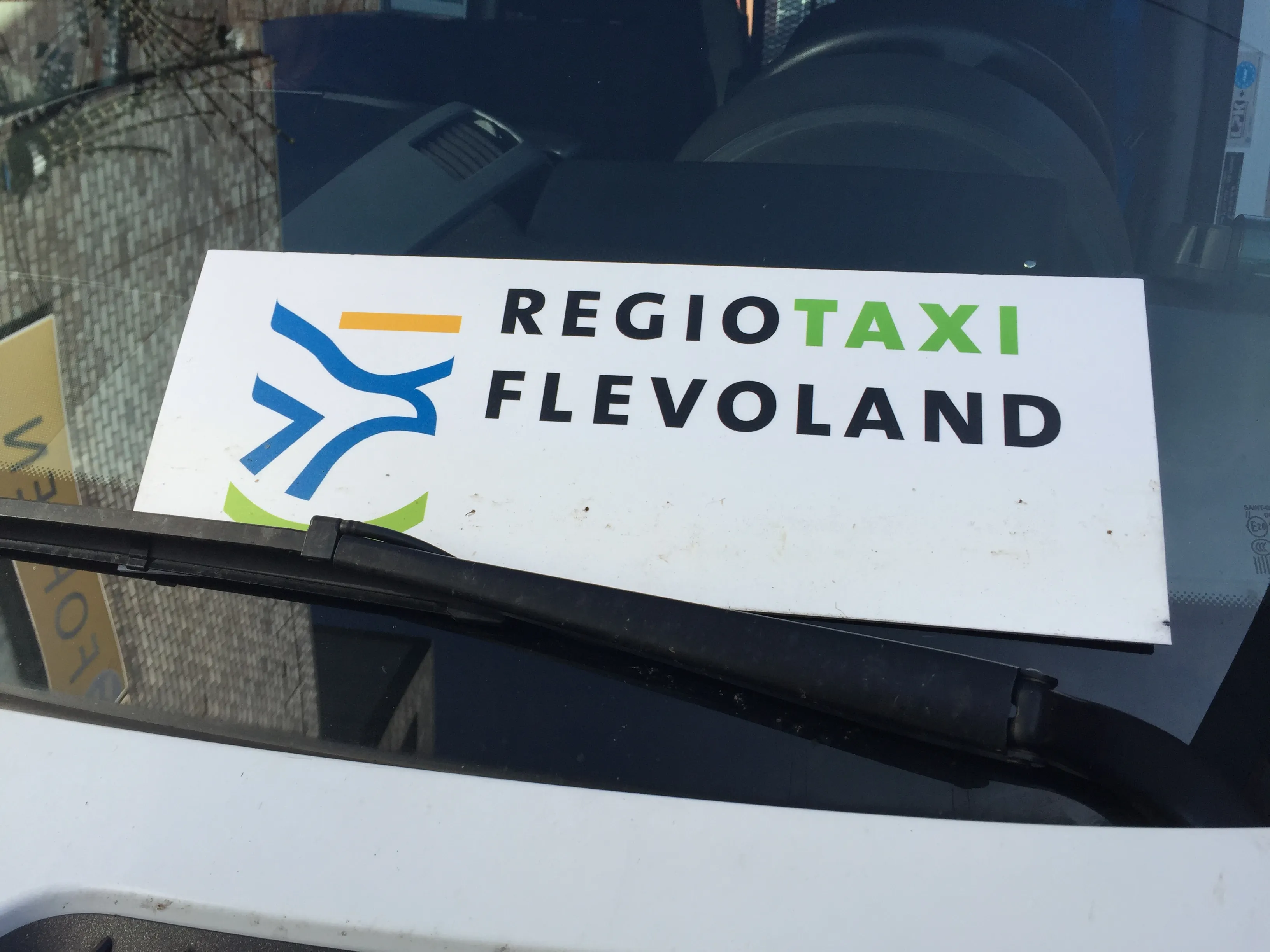 bordje regiotaxi flevoland