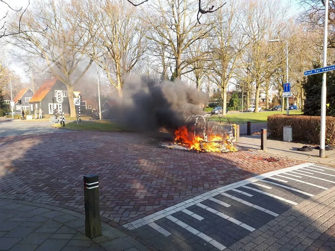 brommobiel uitgebrand 15mrt18 pol nop urk