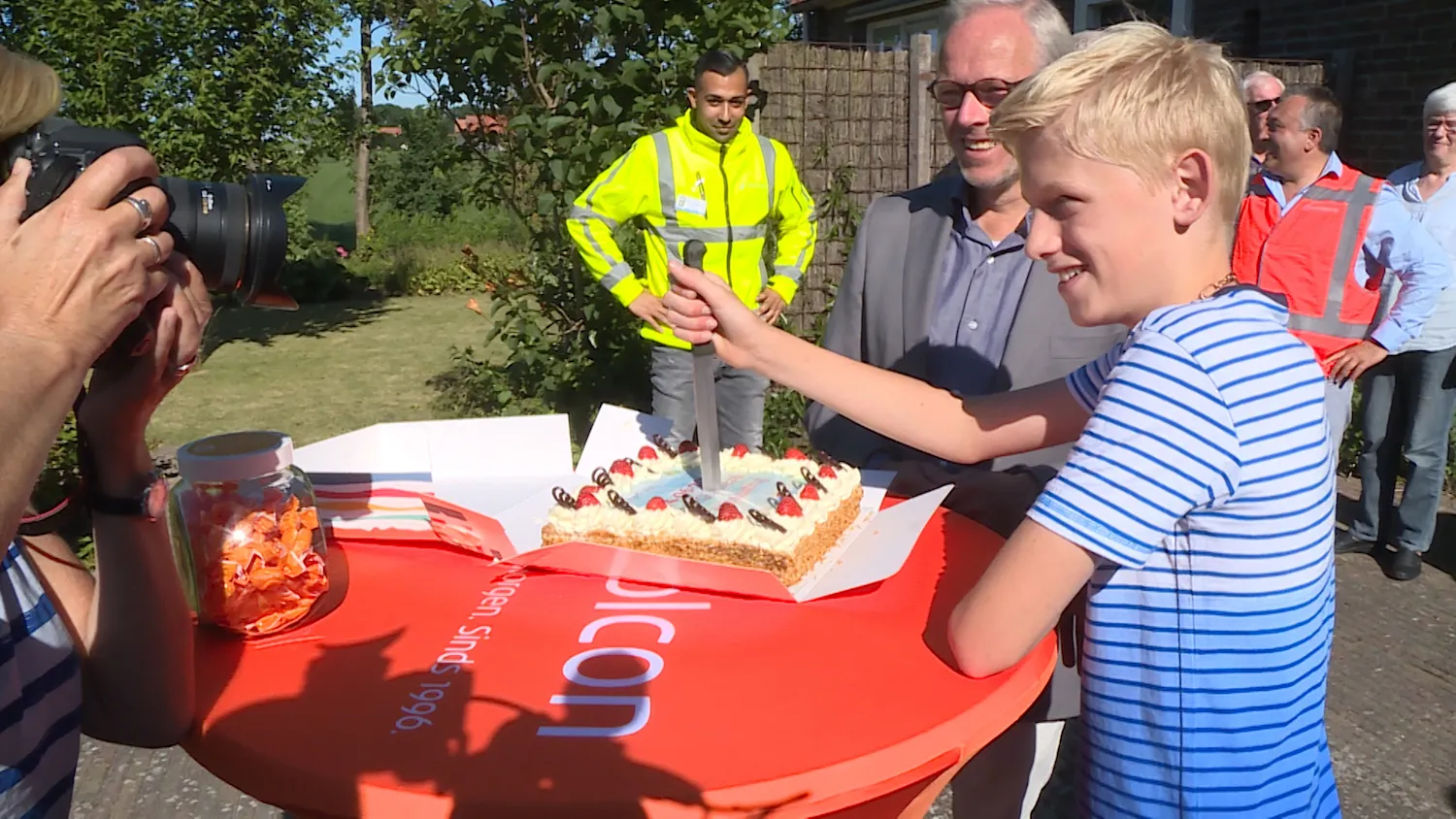 eerste aansluiting glasvezel