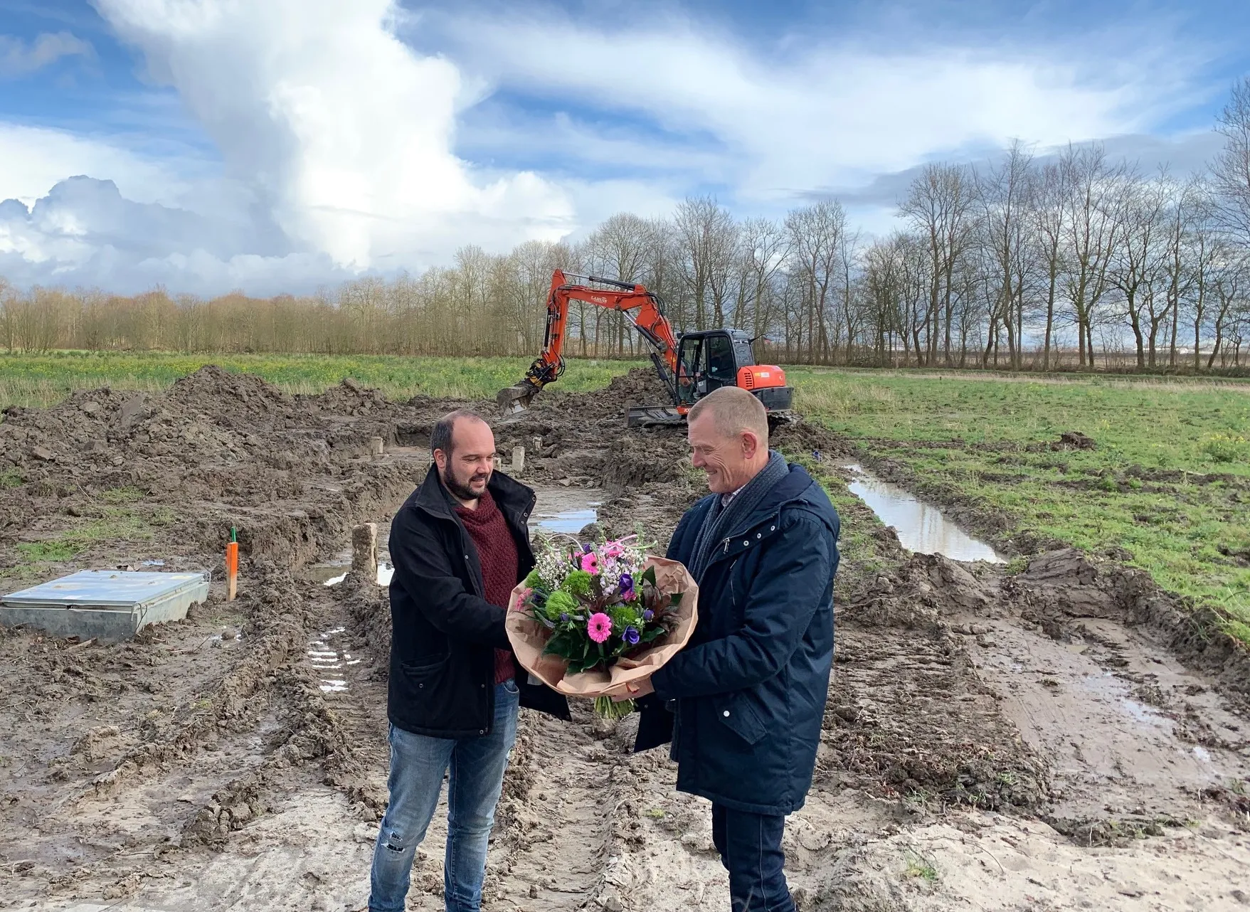 foto start bouw eerste woning kraggenburg