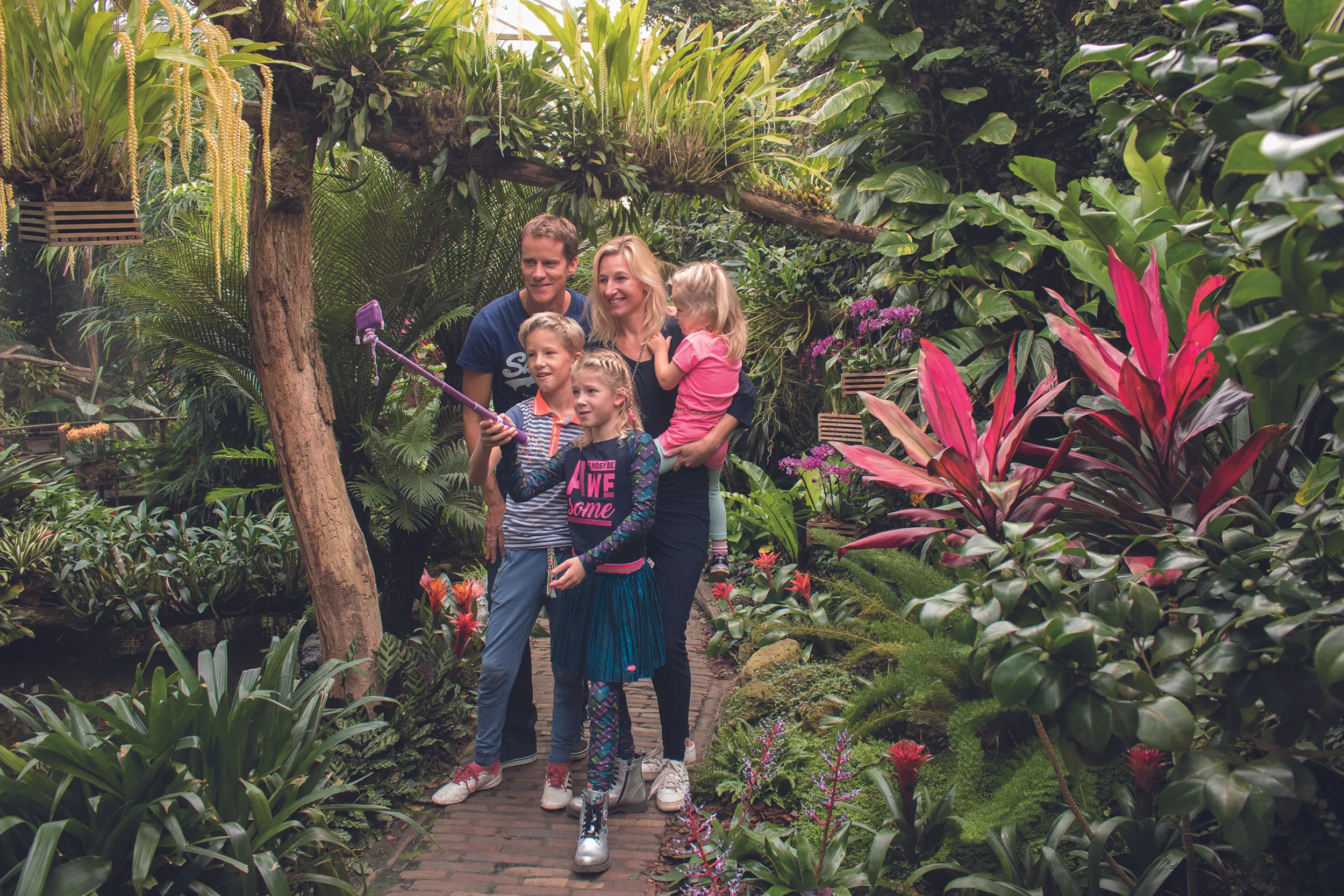 foto steeds meer gezinnen kopen een jaarabonnement bij de orchideen hoeve