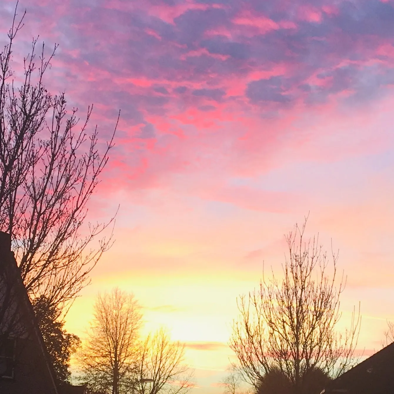 mooie lucht boven kraggenburg