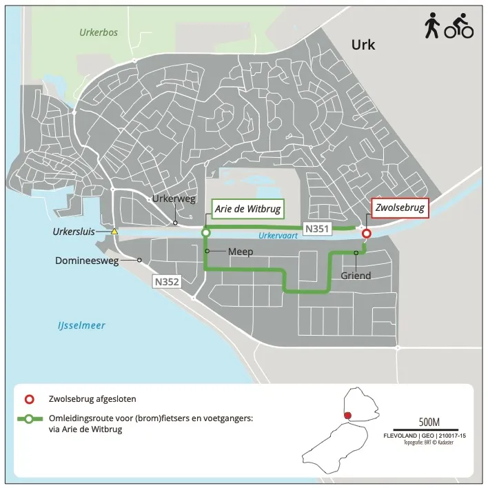 omleidingskaartje zwolsebrug