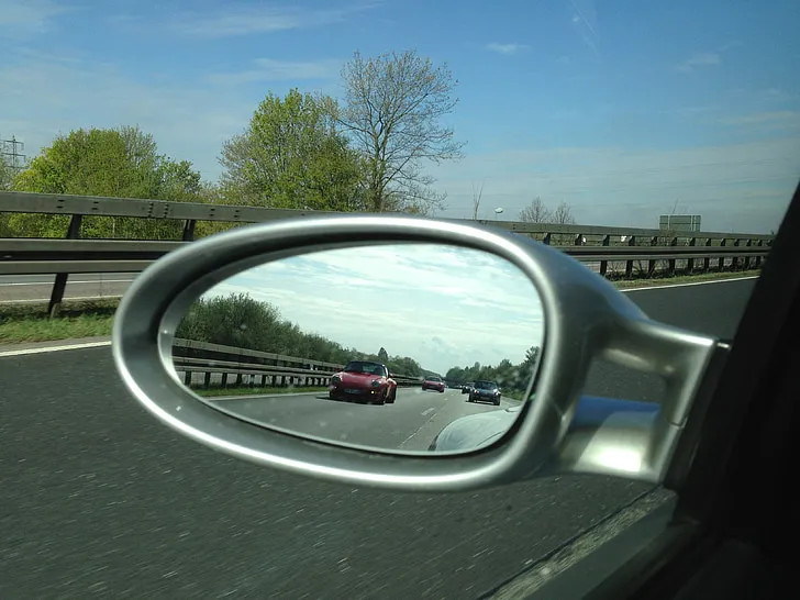 porsche rear mirror auto preview