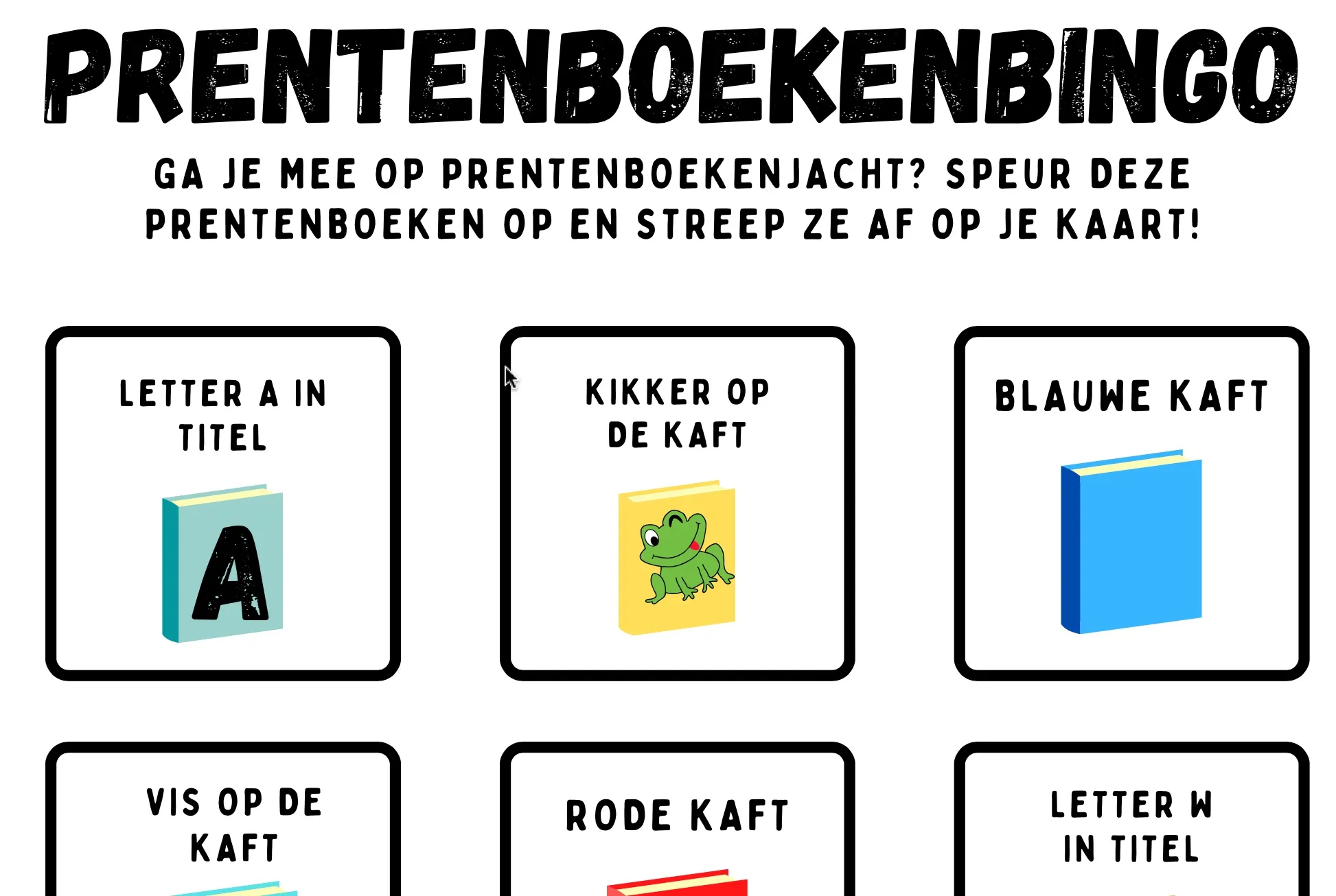 prentenboekbingo