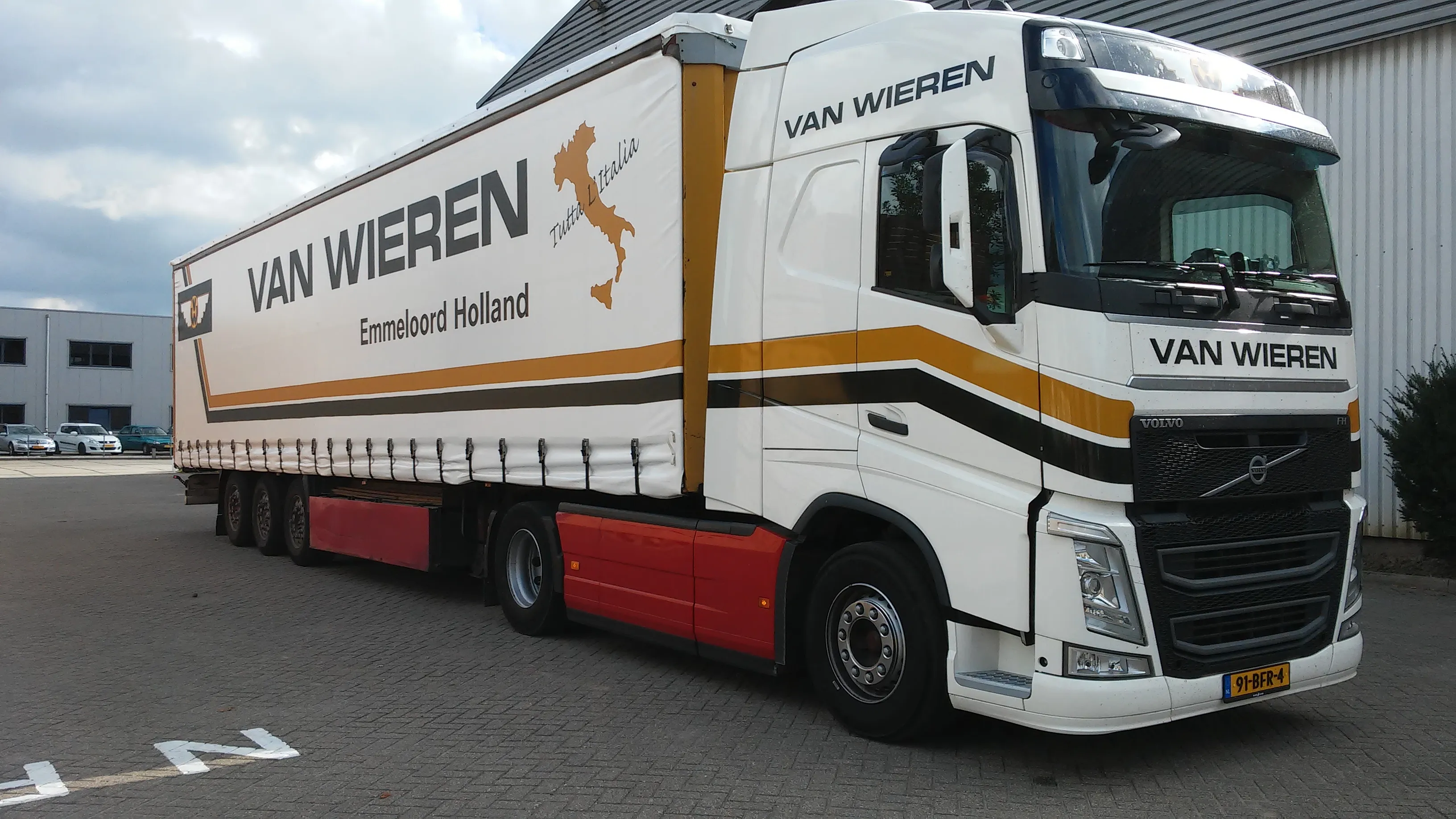 vrachtwagen van wieren