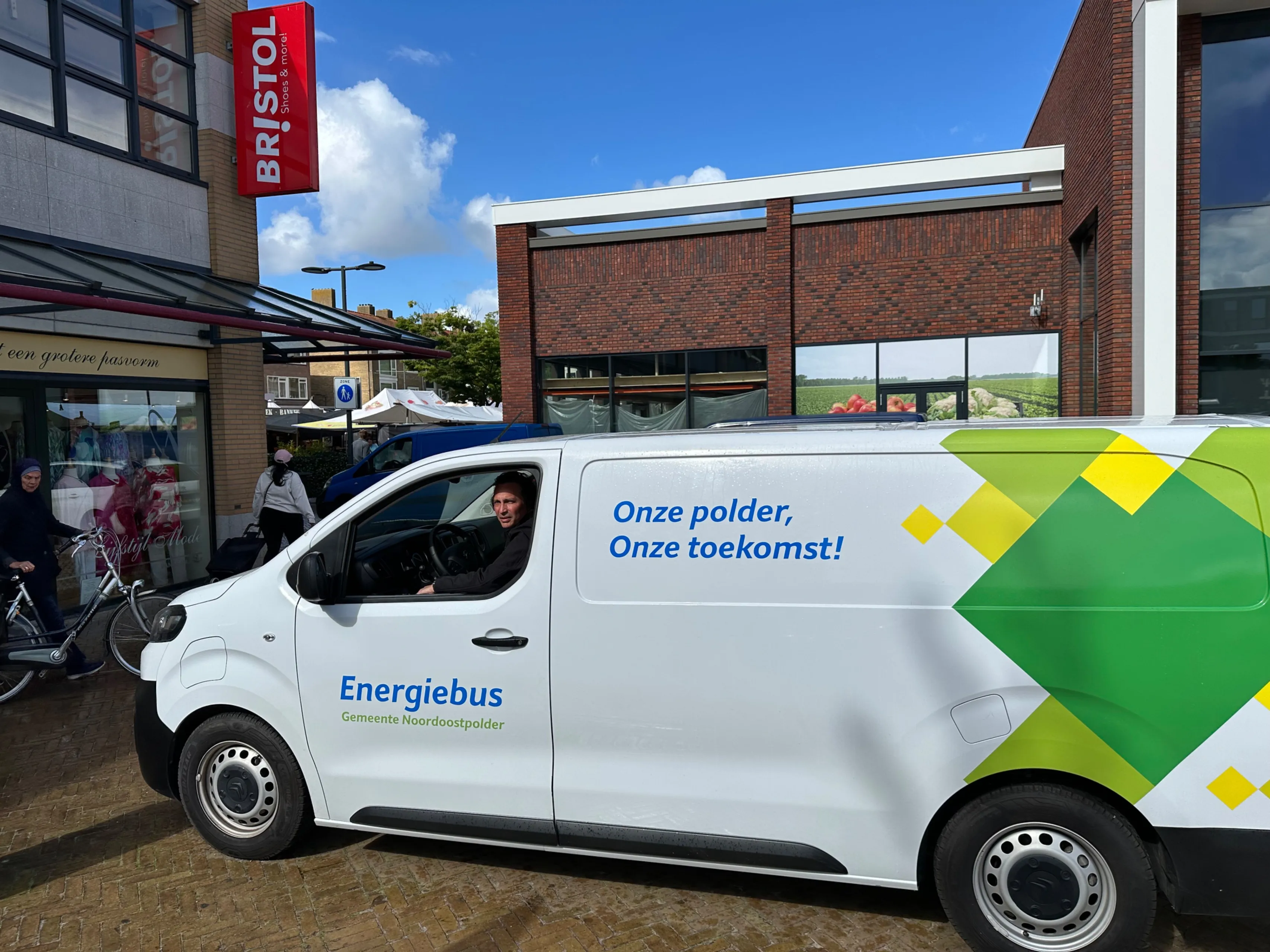 energiebus op markt