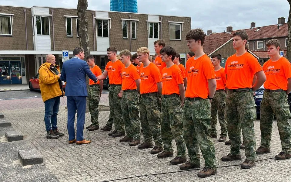 studenten marcheren veva
