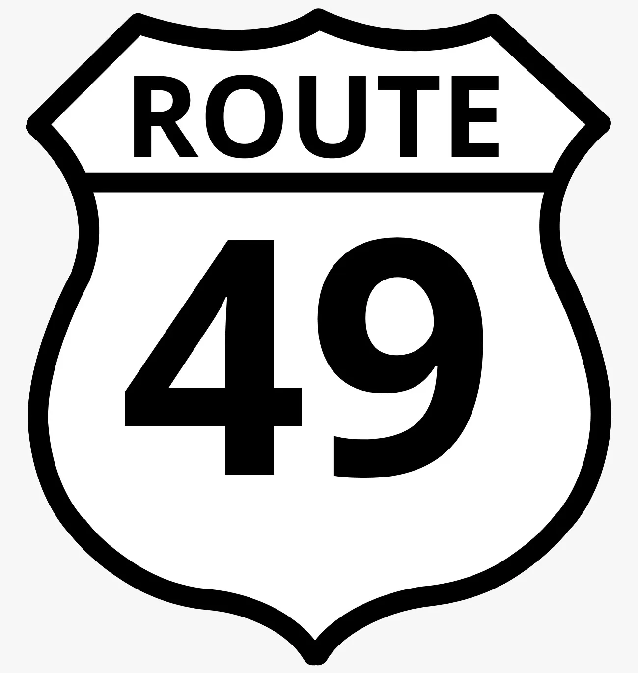 Logo Route 49 wit