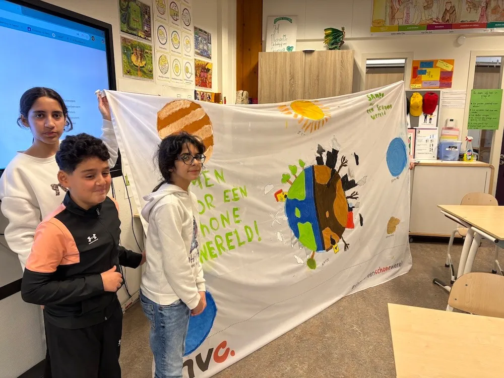 Vlag voor een schone wereld