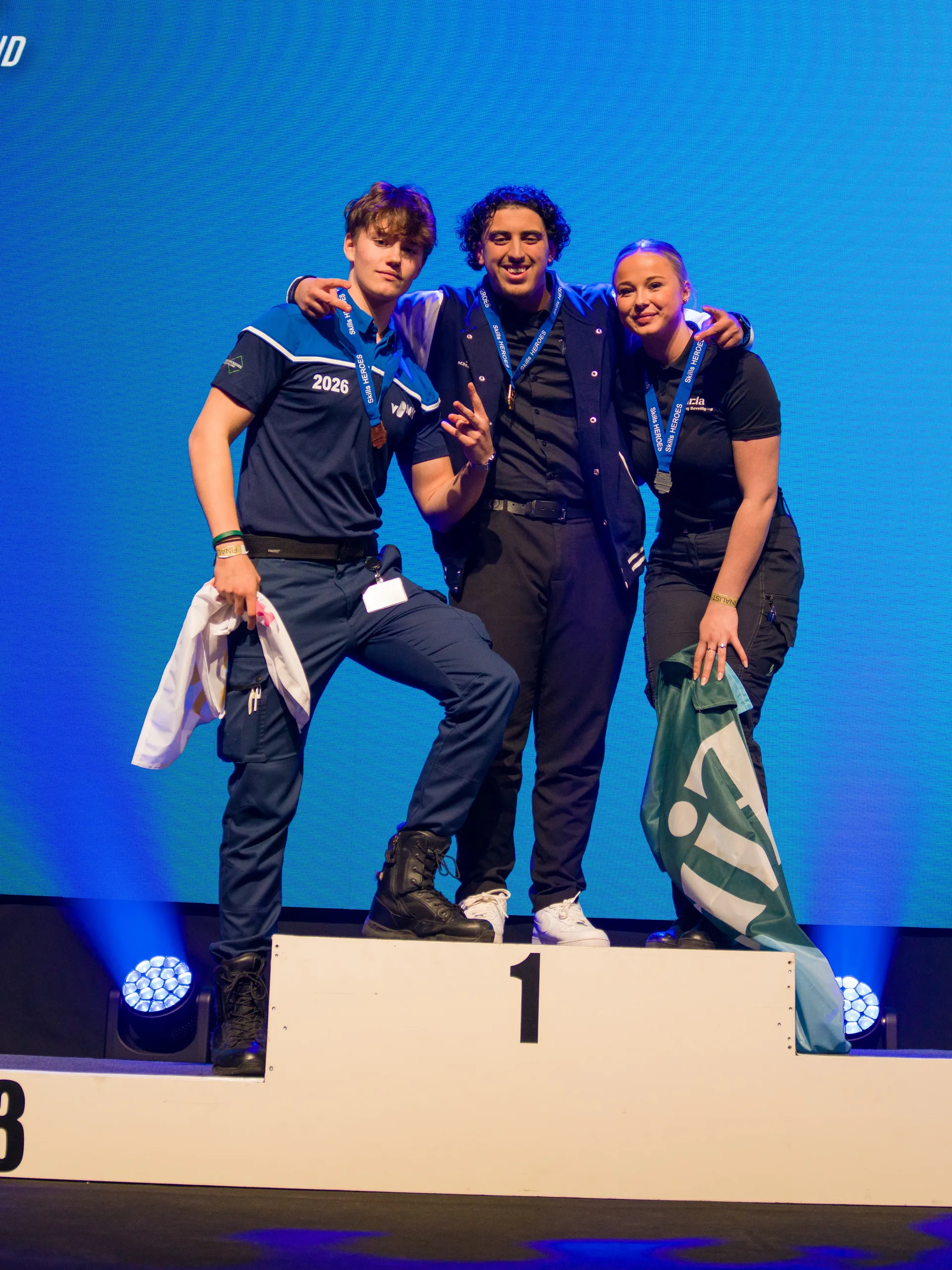 Selina schittert op het podium ©WorldSkills Netherlands
