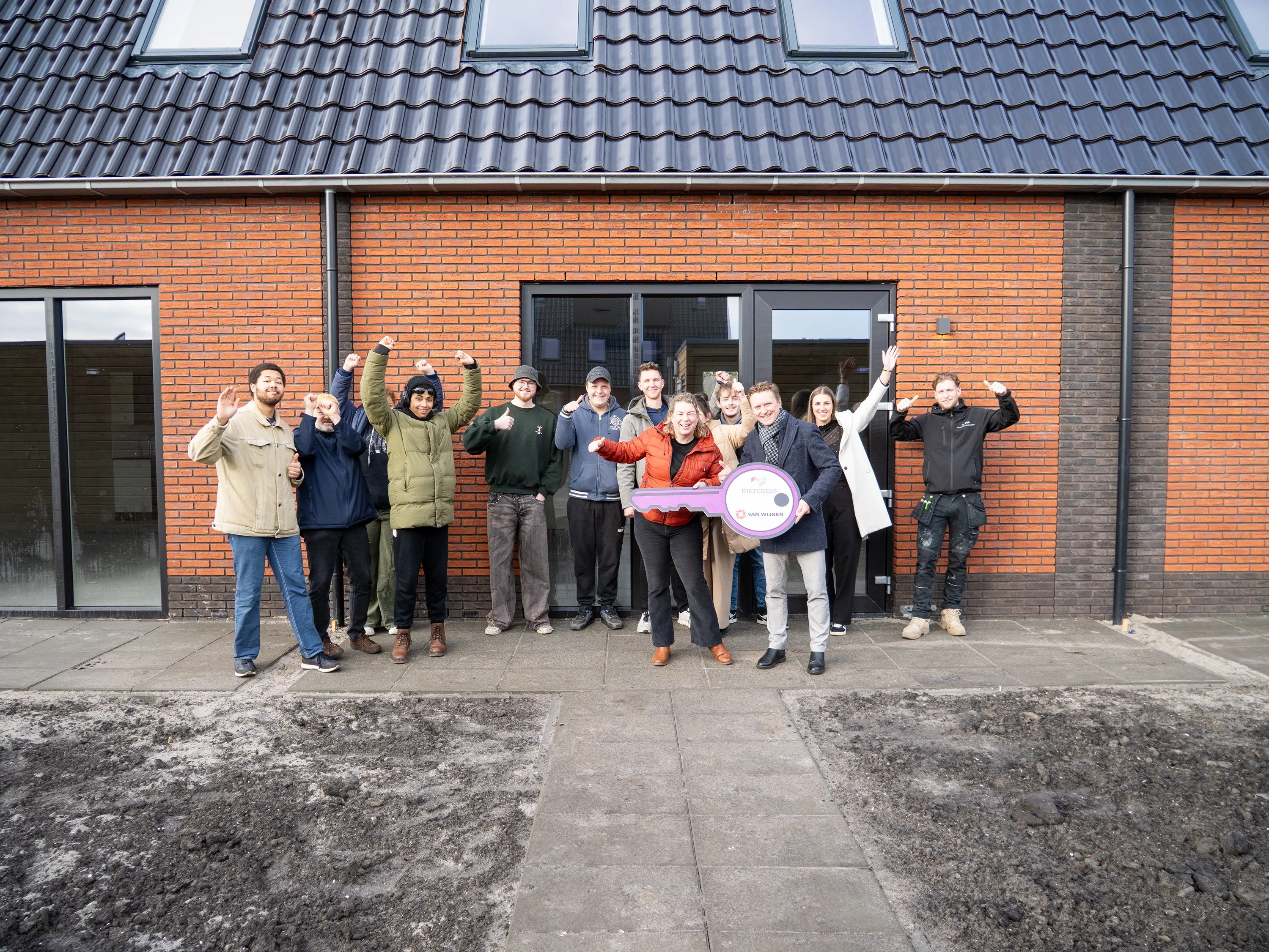 Sleuteloverdracht - Buitenkruier Stellingmolen in Espel