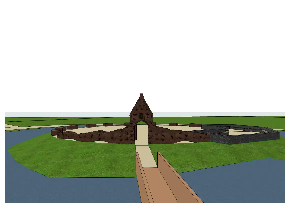 artist impression kasteelterrein na realisatie Leaderproject De Burcht