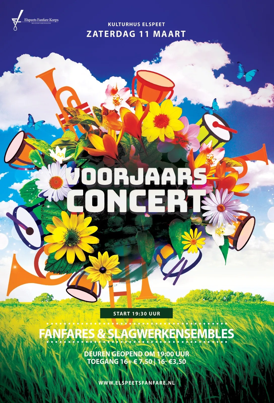 flyer vjc elspeets fanfare korpsen zaterdag 11 maart 2023