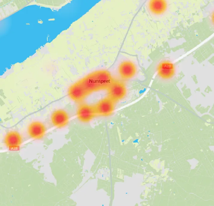 nunspeet veilige route gevaarlijk
