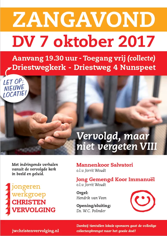 poster zangavond