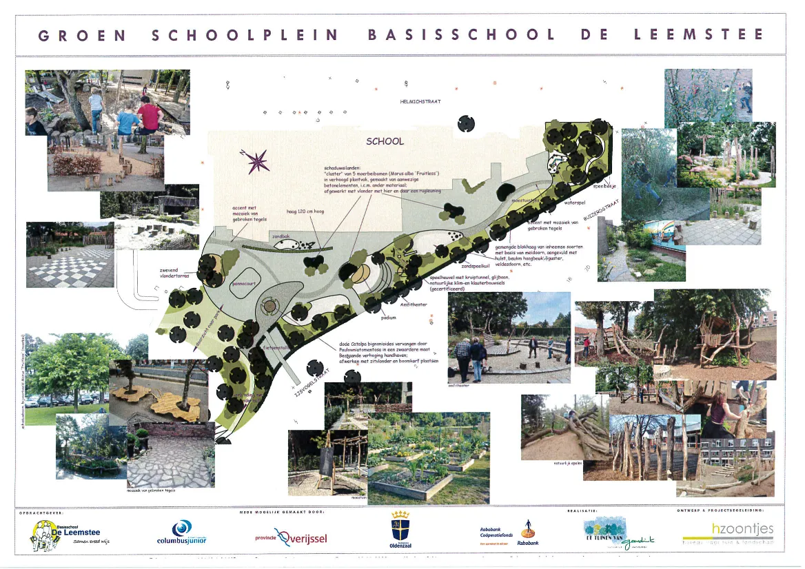 plattegrond groen schoolplein logo