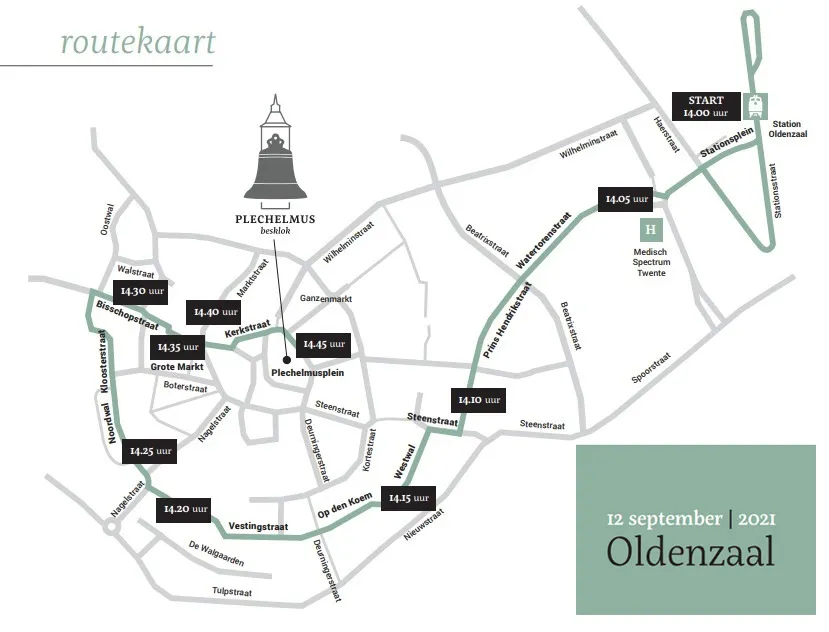 routekaart 12 september 2021 plechelmusklok