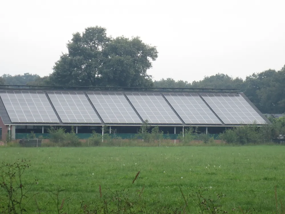 zonnepanelen op stal