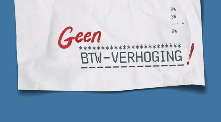 geen btw verhoging