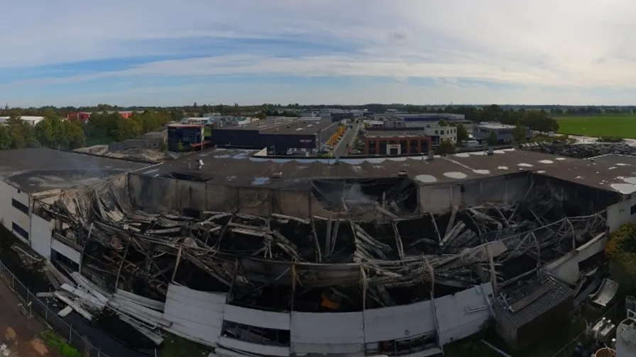 tuf recycling na de brand