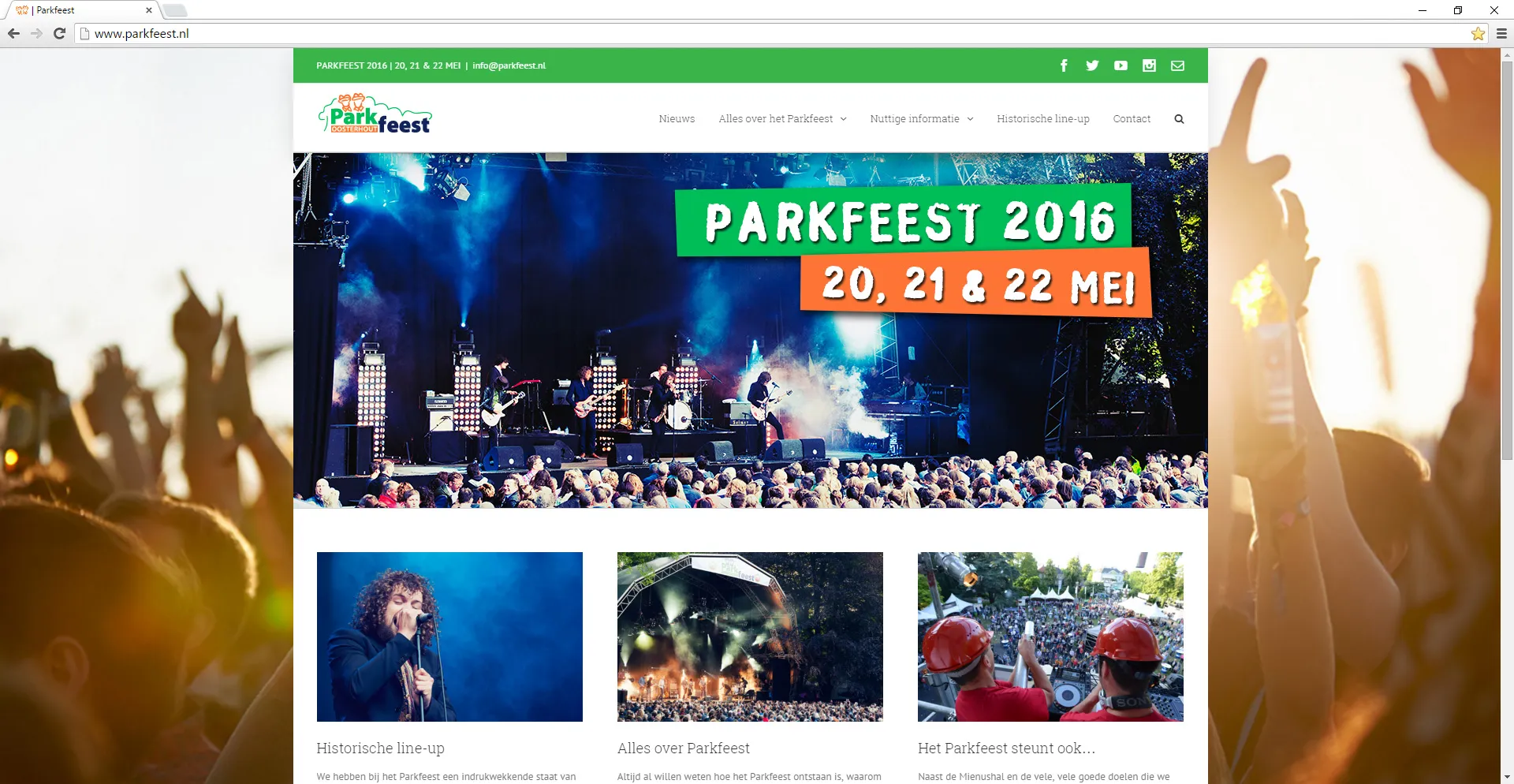 parkfeest website
