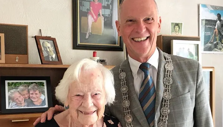 burgemeester 101 jaar