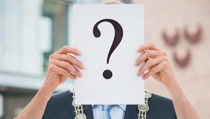 burgemeester vraagteken