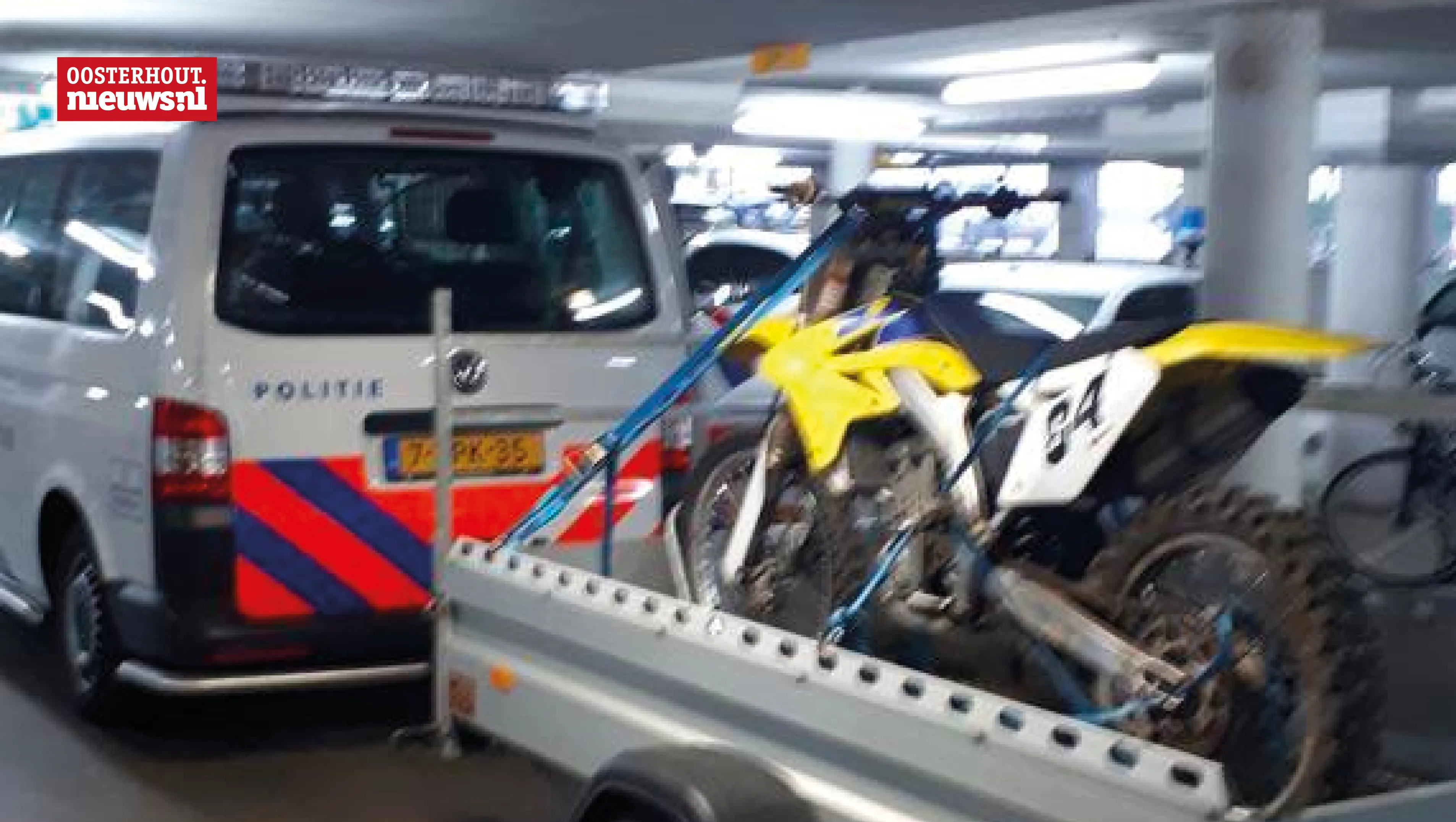 crossmotor in beslag genomen