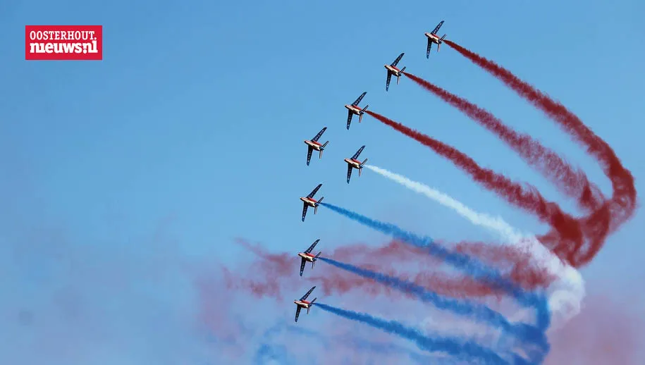 franse vlag vliegtuigen