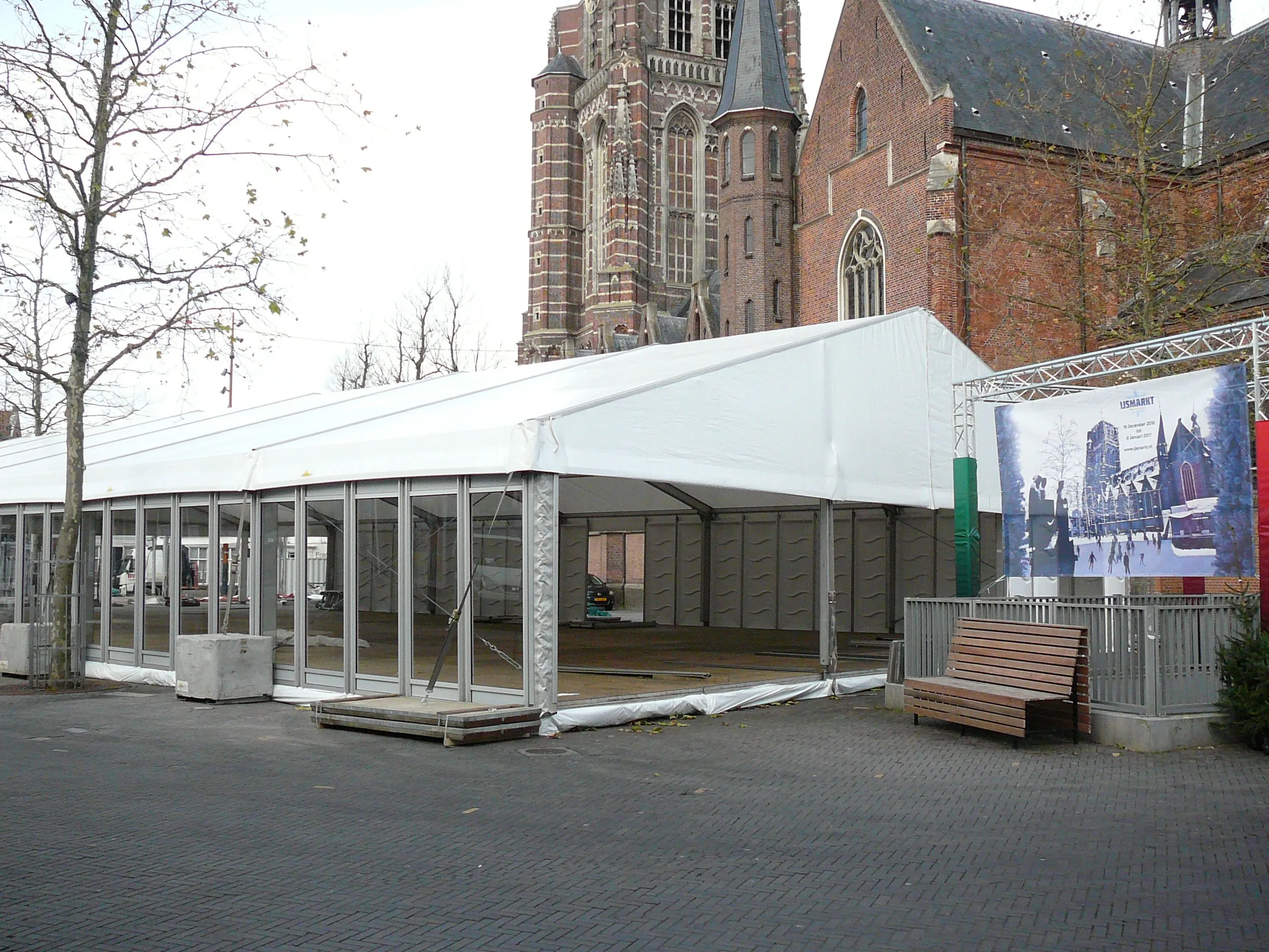 ijsmarkt opbouw