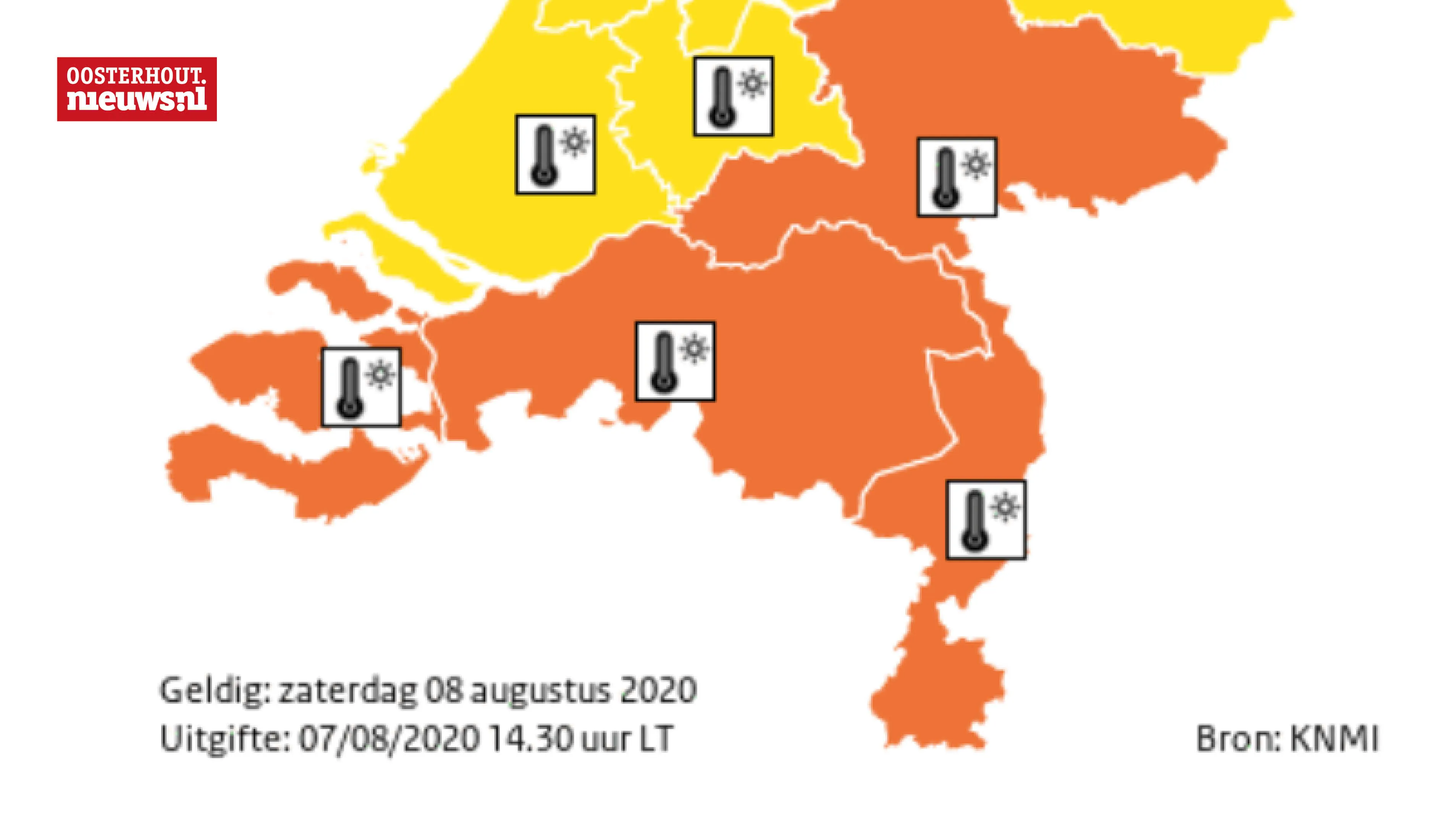 knmi code oranje