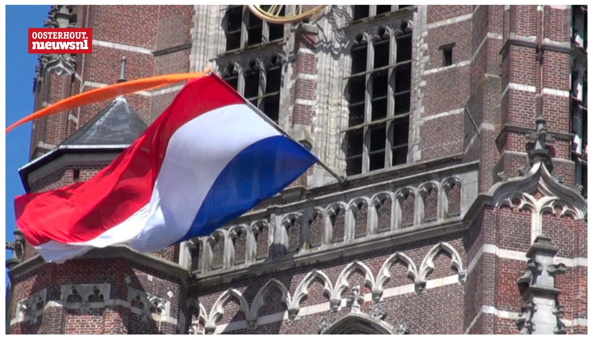 koningsdag vlag op toren