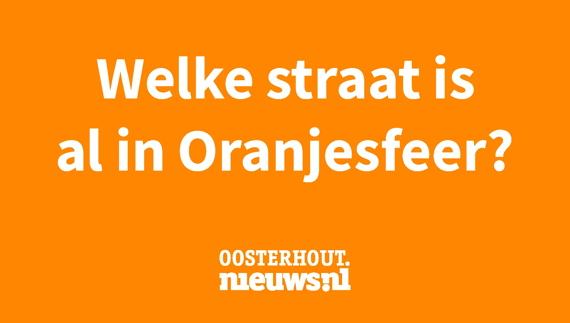 oranjesfeer