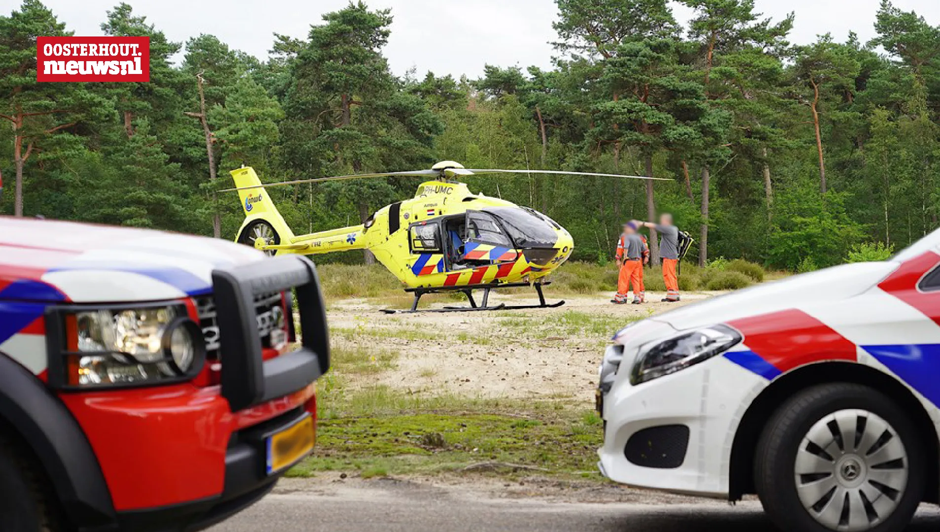 traumahelikopter bossen dorst