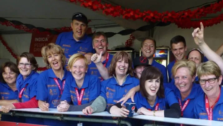 vrijwilligers parkfeest